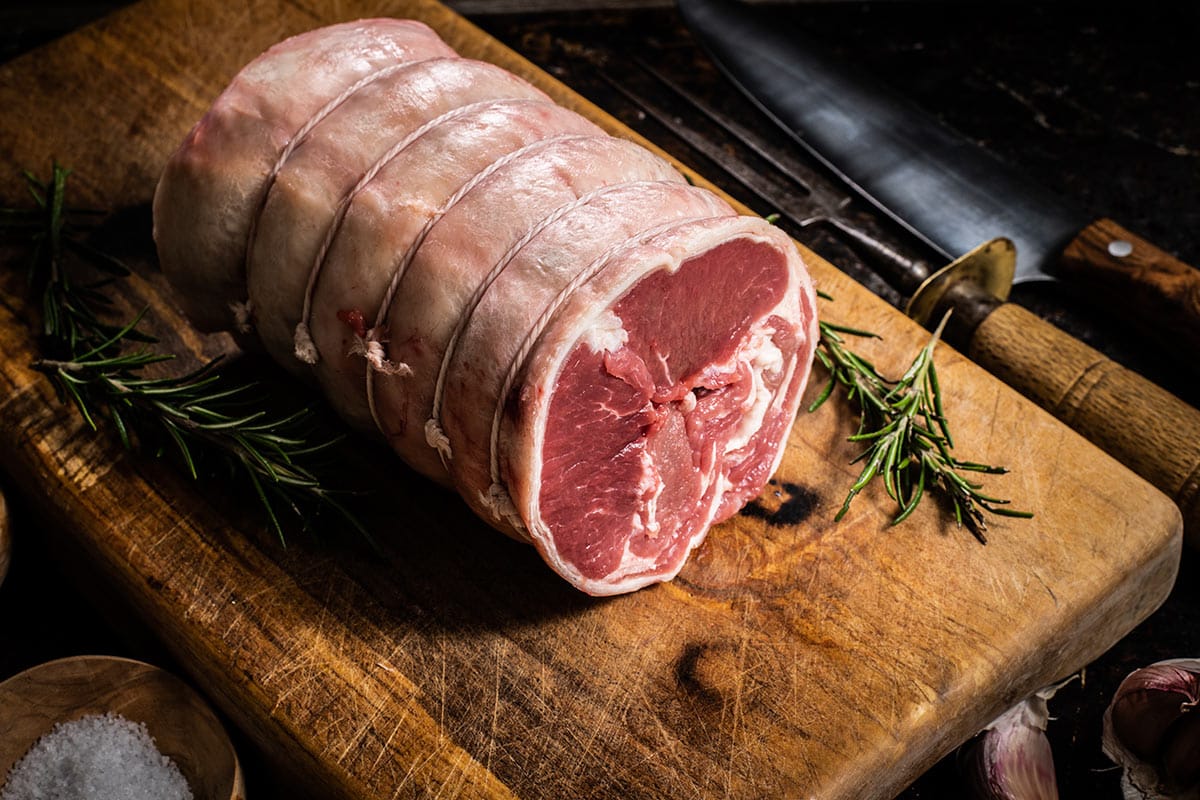 Organic Saddle of Lamb - Boned & Rolled