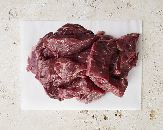 100% Pasture Fed Organic Diced Beef